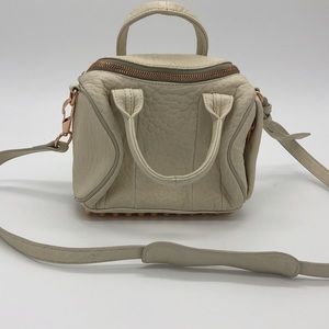 Alexander Wang Mini Rockie in Latte with Rose Gold